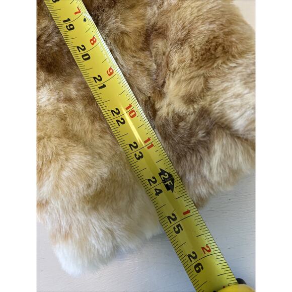 Donna Salyers Fabulous Furs Caramel Cream Color Fox Rabbit Faux Size XL READ - Picture 14 of 16